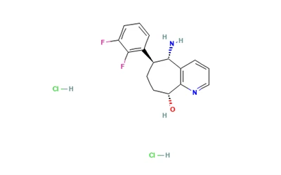 (5S,6S,9R)-5-amino-6-(2,3difluorofenil)-6,7,8,9-tetrahidro-5H-ciklohepta[b]piridin-9-oldihidroklorid CAS 1373116-07-4